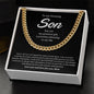 To My Amazing Son | I Will Love & Support You Forever - Cuban Link Chain