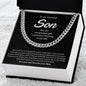 To My Amazing Son | I Will Love & Support You Forever - Cuban Link Chain