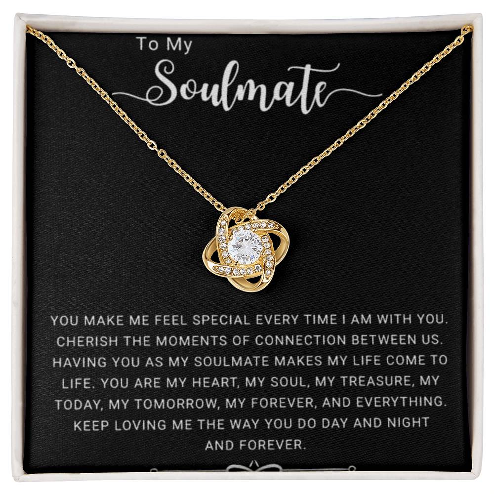 To My Soulmate | You Make Me Special - Love Knot Necklace