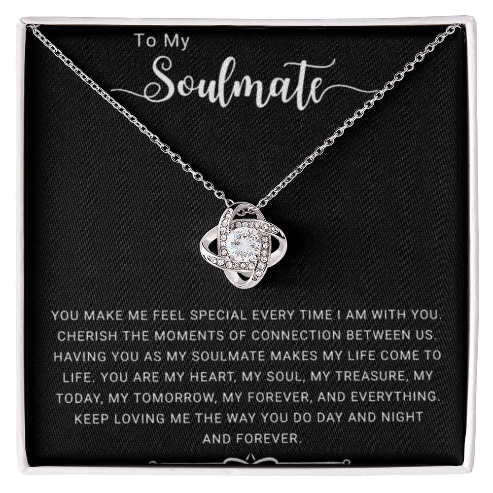 To My Soulmate | You Make Me Special - Love Knot Necklace