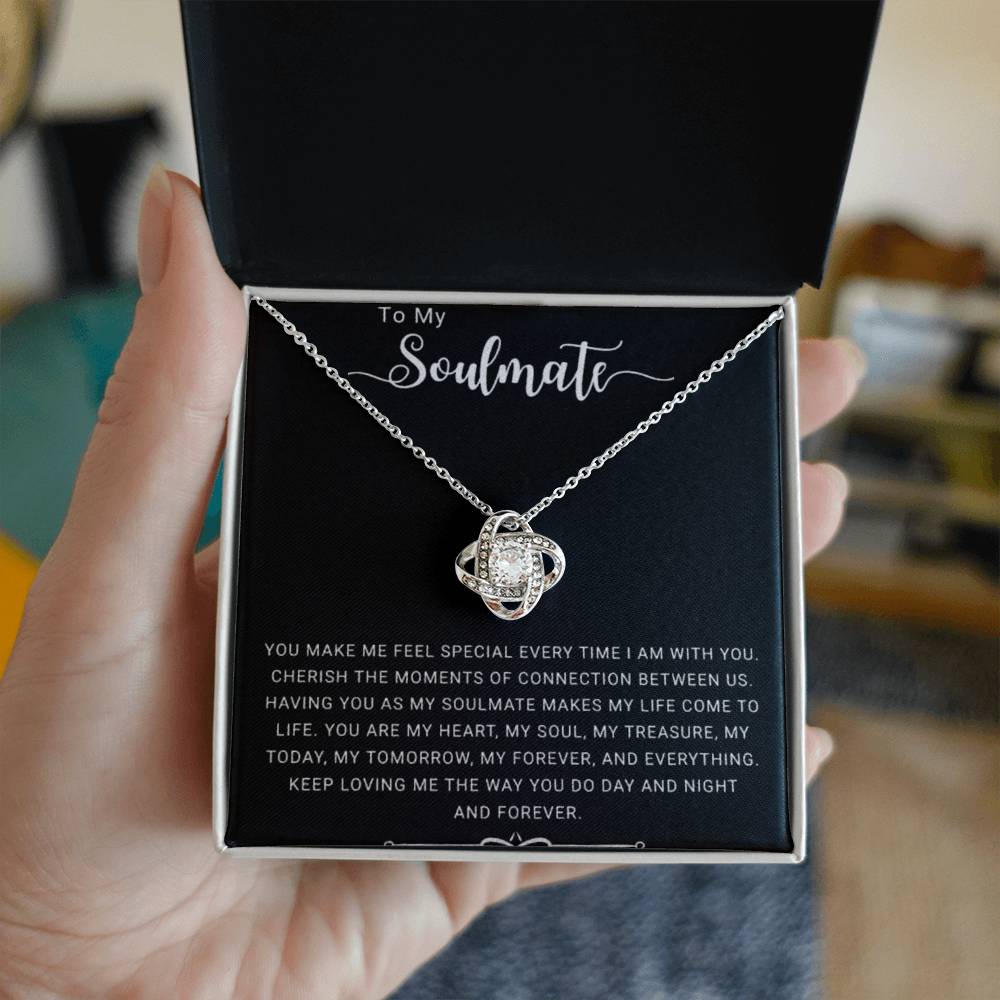 To My Soulmate | You Make Me Special - Love Knot Necklace