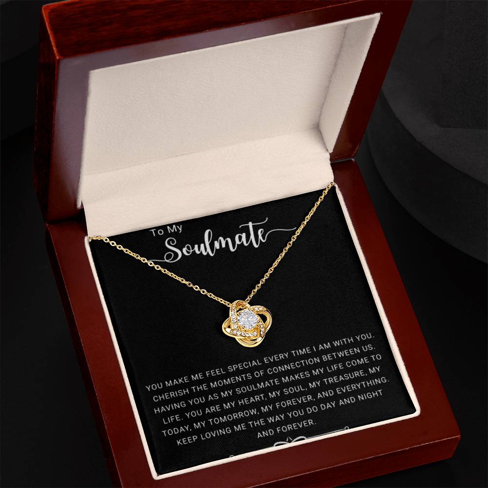 To My Soulmate | You Make Me Special - Love Knot Necklace