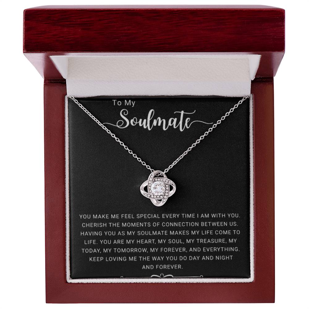 To My Soulmate | You Make Me Special - Love Knot Necklace