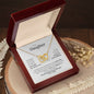 To My Daughter | You Will Always Be My Little Girl - Interlocking Hearts necklace