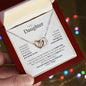 To My Daughter | You Will Always Be My Little Girl - Interlocking Hearts necklace