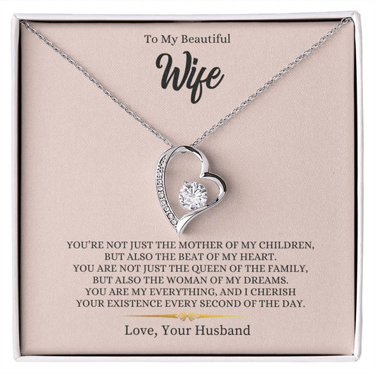 To My Beautiful Wife | You Are My Everything - Forever Love Necklace