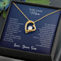To My Lovely Mom | Thank You - Forever Love Necklace